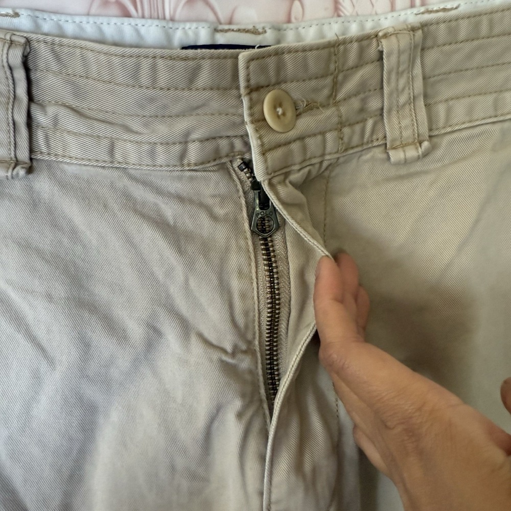 Polo Ralph Lauren Mens Size 34 Khaki Beige Classic Chino Cargo Shorts Utility - Picture 11 of 11